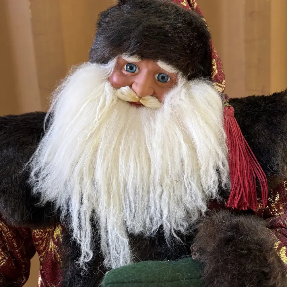 Victorian Santa Claus St Nick Father Christmas Free Standing 3’ Tall Decoration